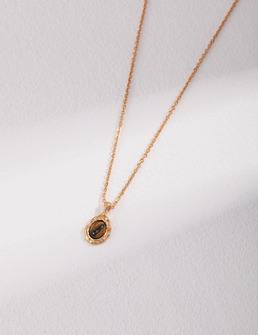 Mira Tiger's Eye Necklace - Pearlpetual