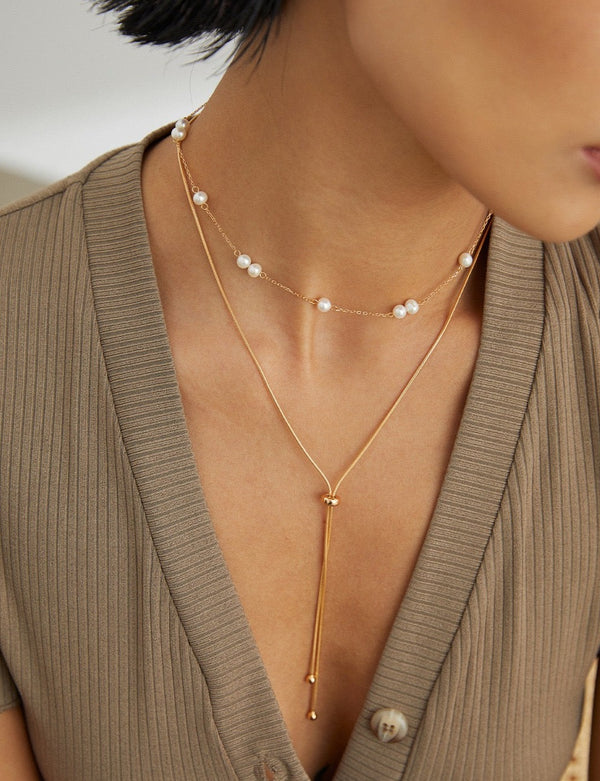 Plain Chain Necklace - Pearlpetual