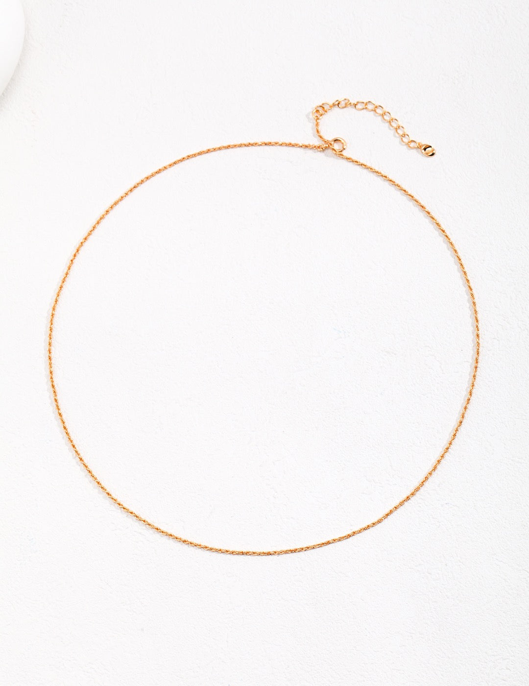 18k Gold Twisted Chain Necklace - Pearlpetual