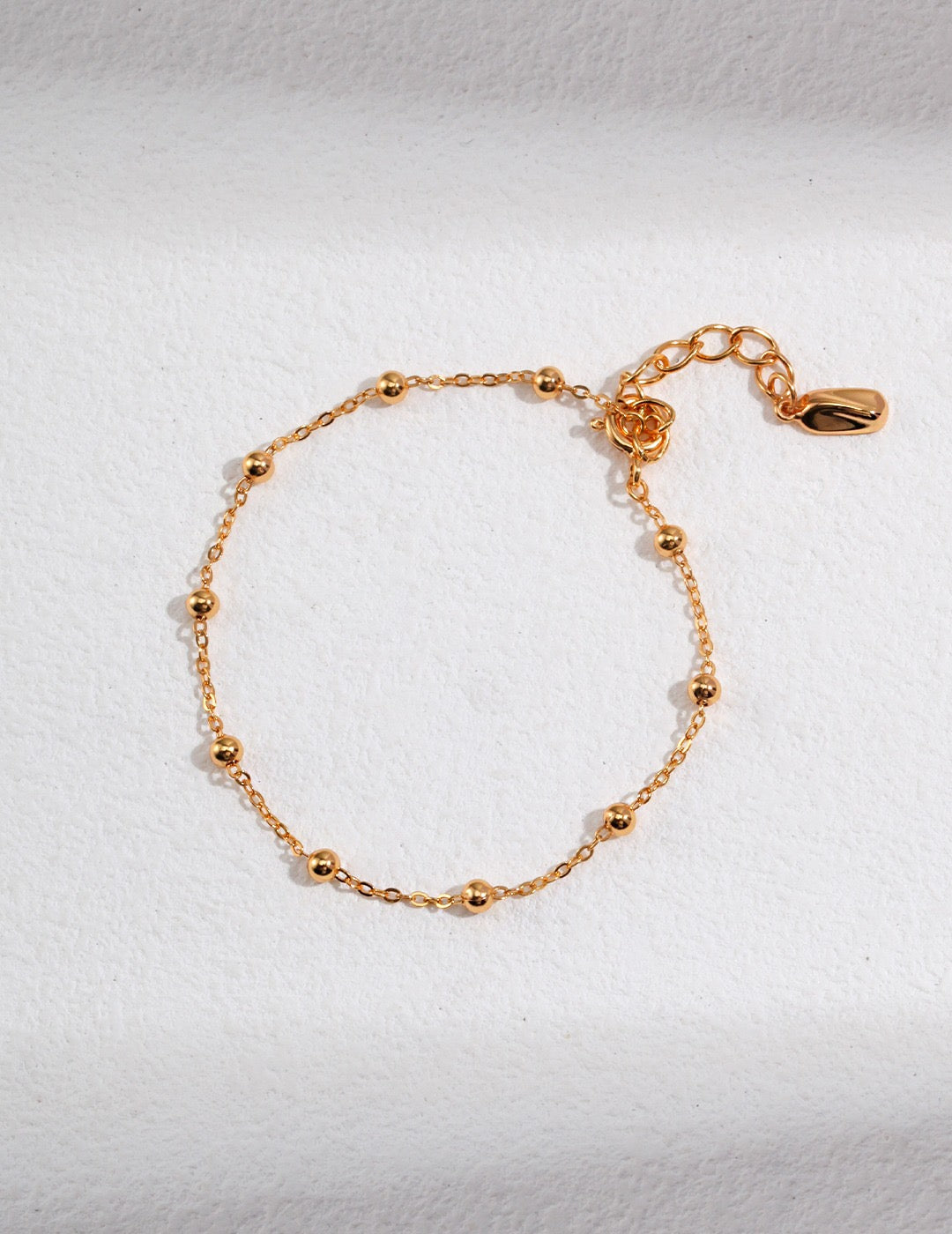 18k Gold Satellite Chain Bracelet - Pearlpetual