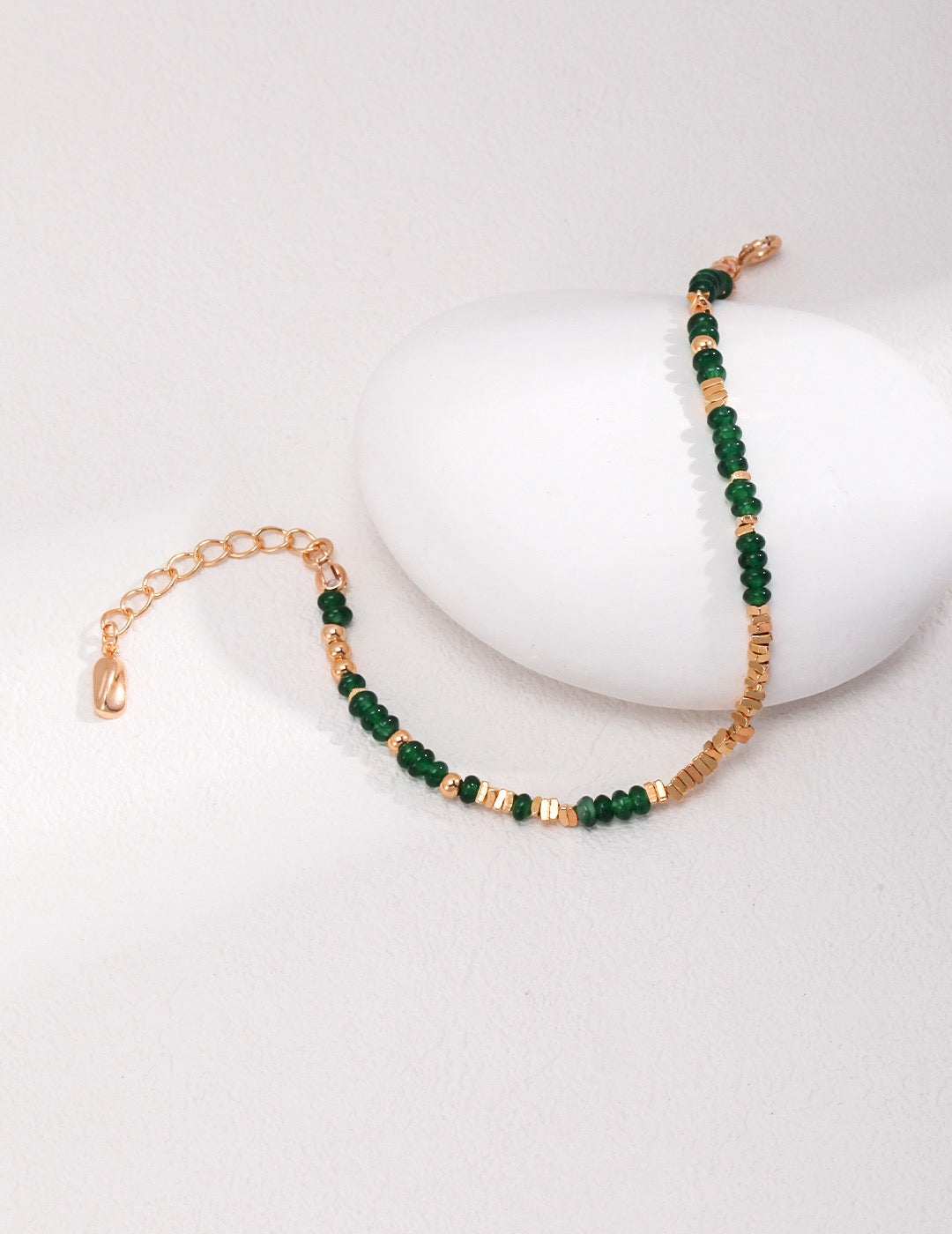 Regal Emerald 18k Gold Bracelet - Pearlpetual