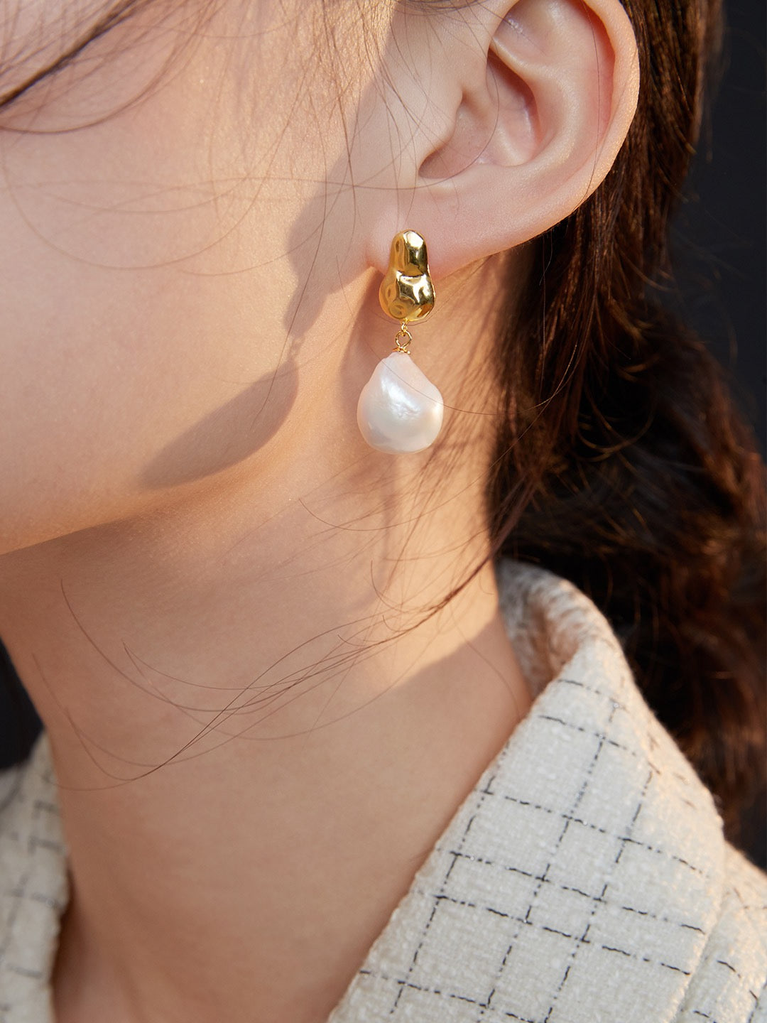 Gisele Baroque Pearl Earrings - Pearlpetual