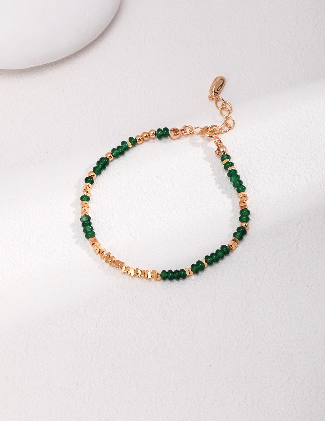 Regal Emerald 18k Gold Bracelet - Pearlpetual