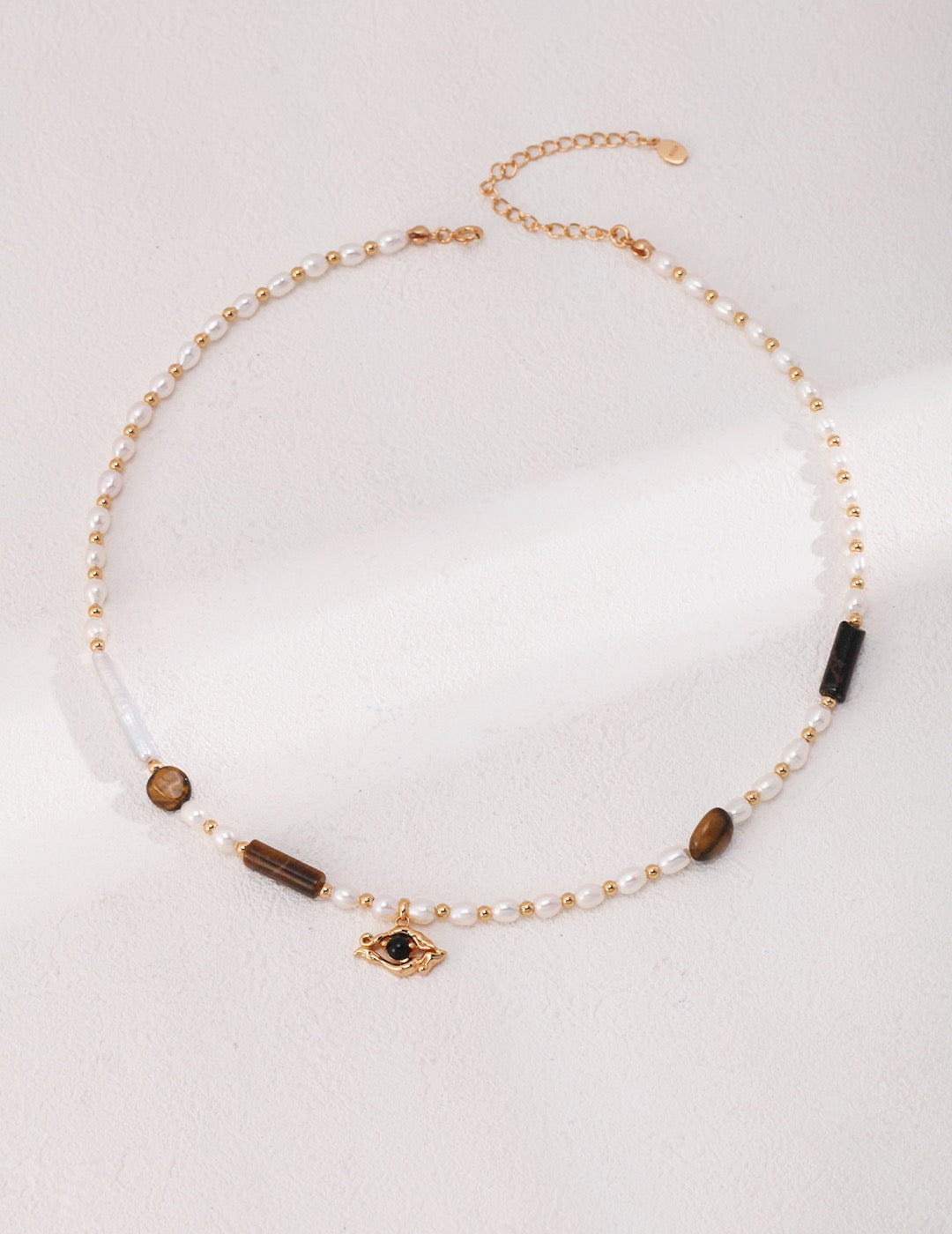 Boho Eye Tiger's Eye Necklace - Pearlpetual