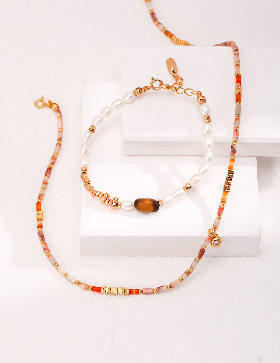 Red Agate Necklace - Pearlpetual