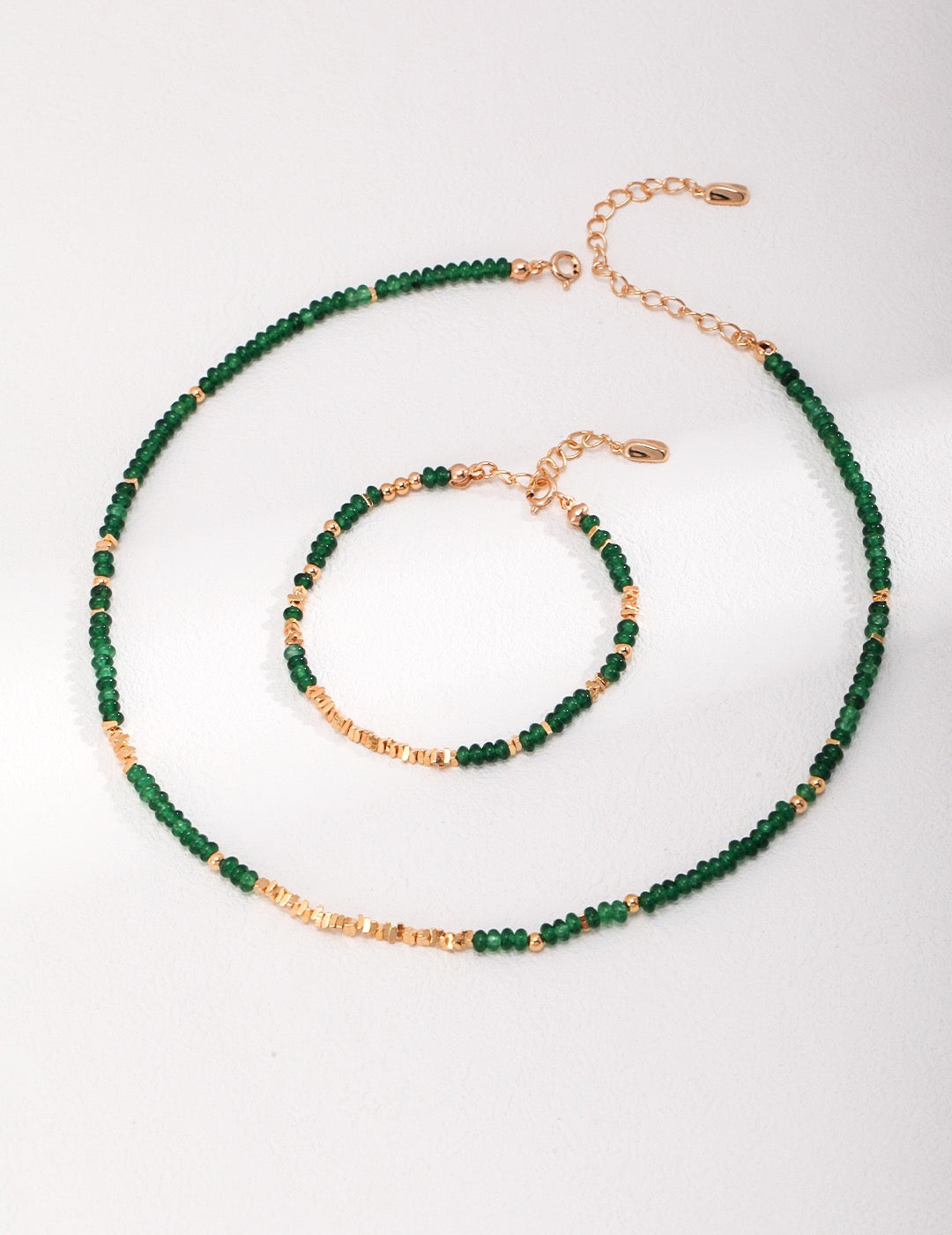 Regal Emerald 18k Gold Necklace - Pearlpetual