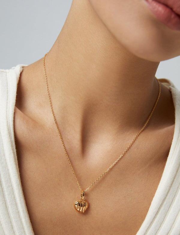 Heart-shaped Hollow Out Necklace - Pearlpetual