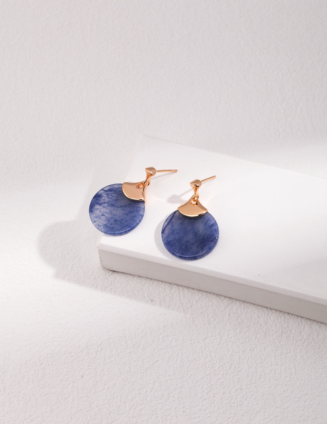 Indigo Aventurine Earrings - Pearlpetual