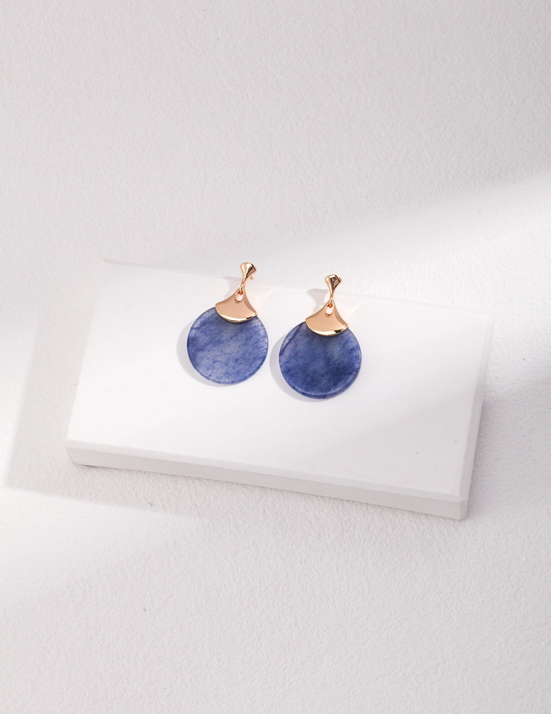 Indigo Aventurine Earrings - Pearlpetual