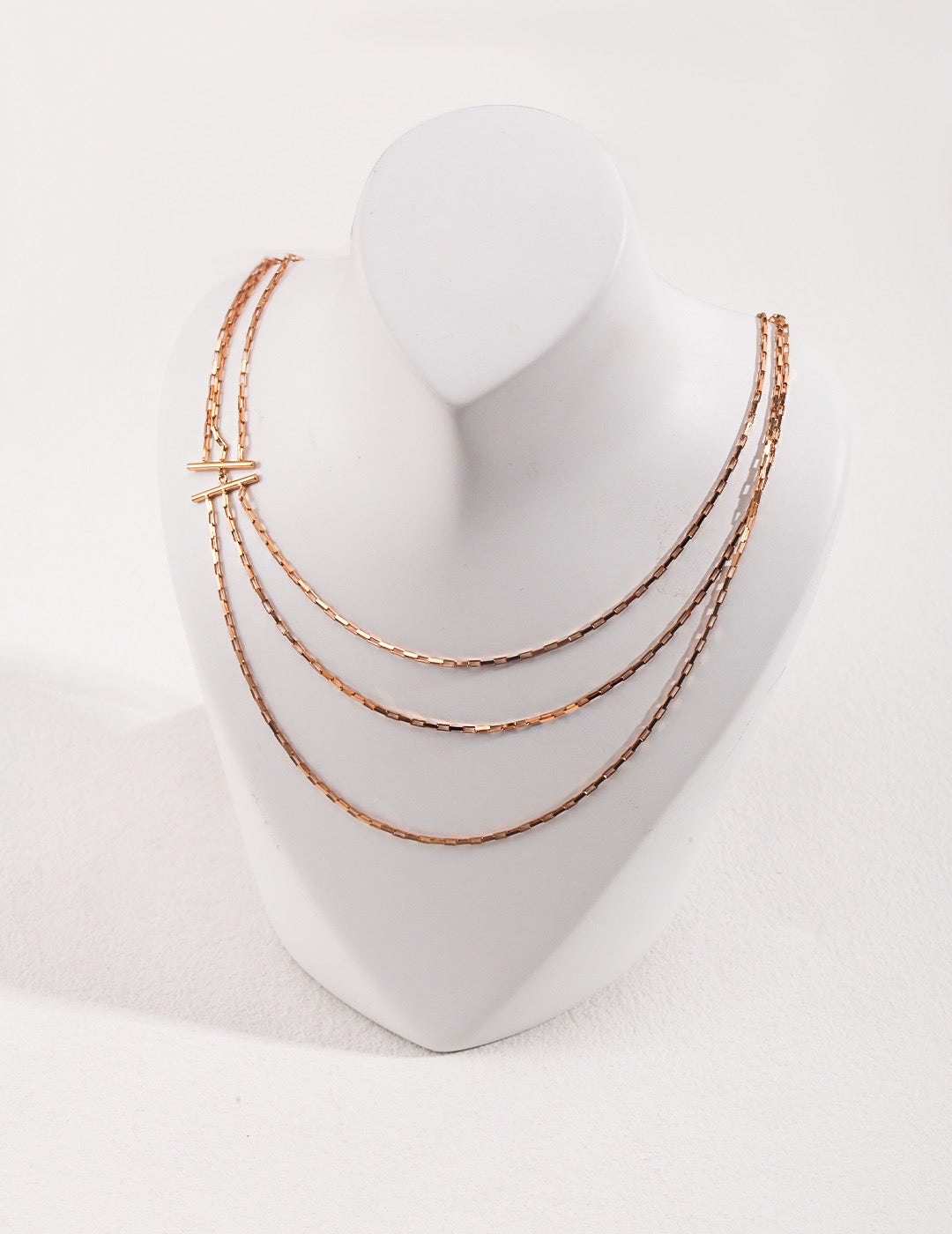 Layered Link Chain Necklace - Pearlpetual