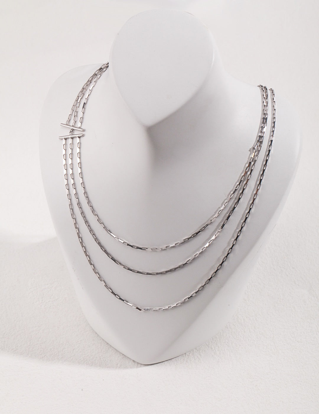 Layered Link Chain Necklace - Pearlpetual