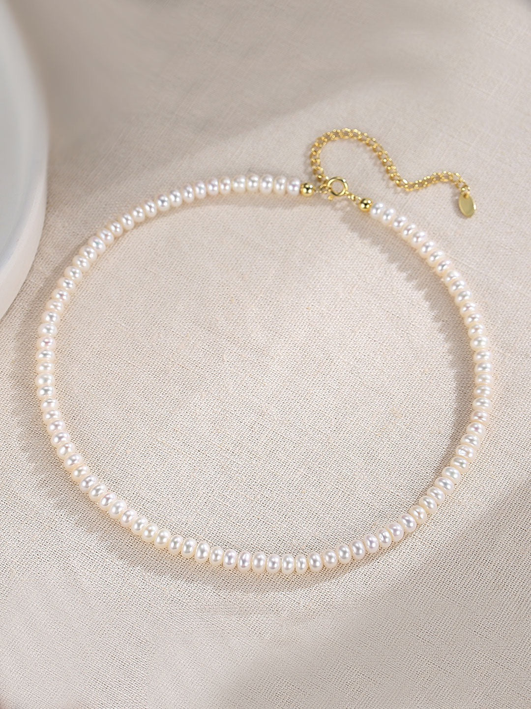 Classic 18k Gold Pearl Necklace - Pearlpetual