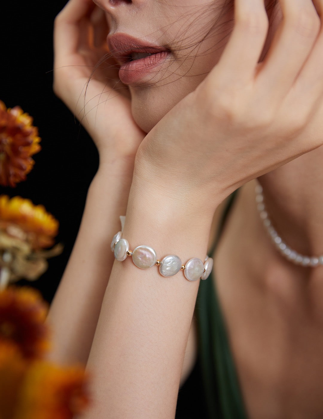 Flat Baroque Pearl Bracelet - Pearlpetual