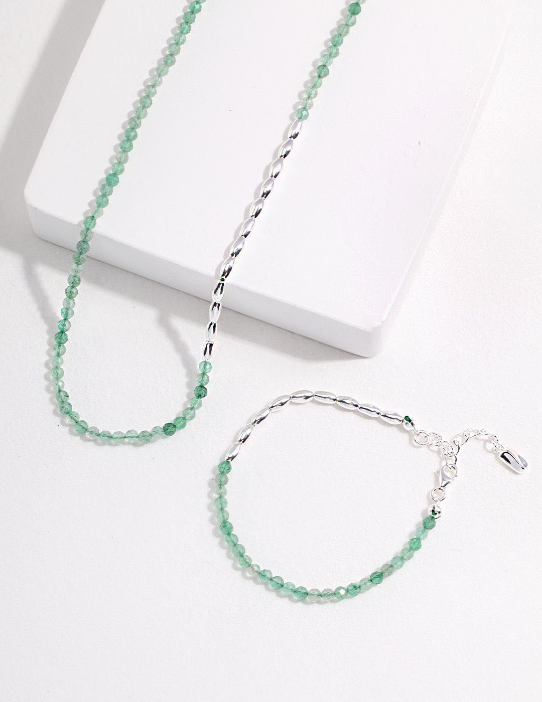 Green Crystal Bracelet - Pearlpetual