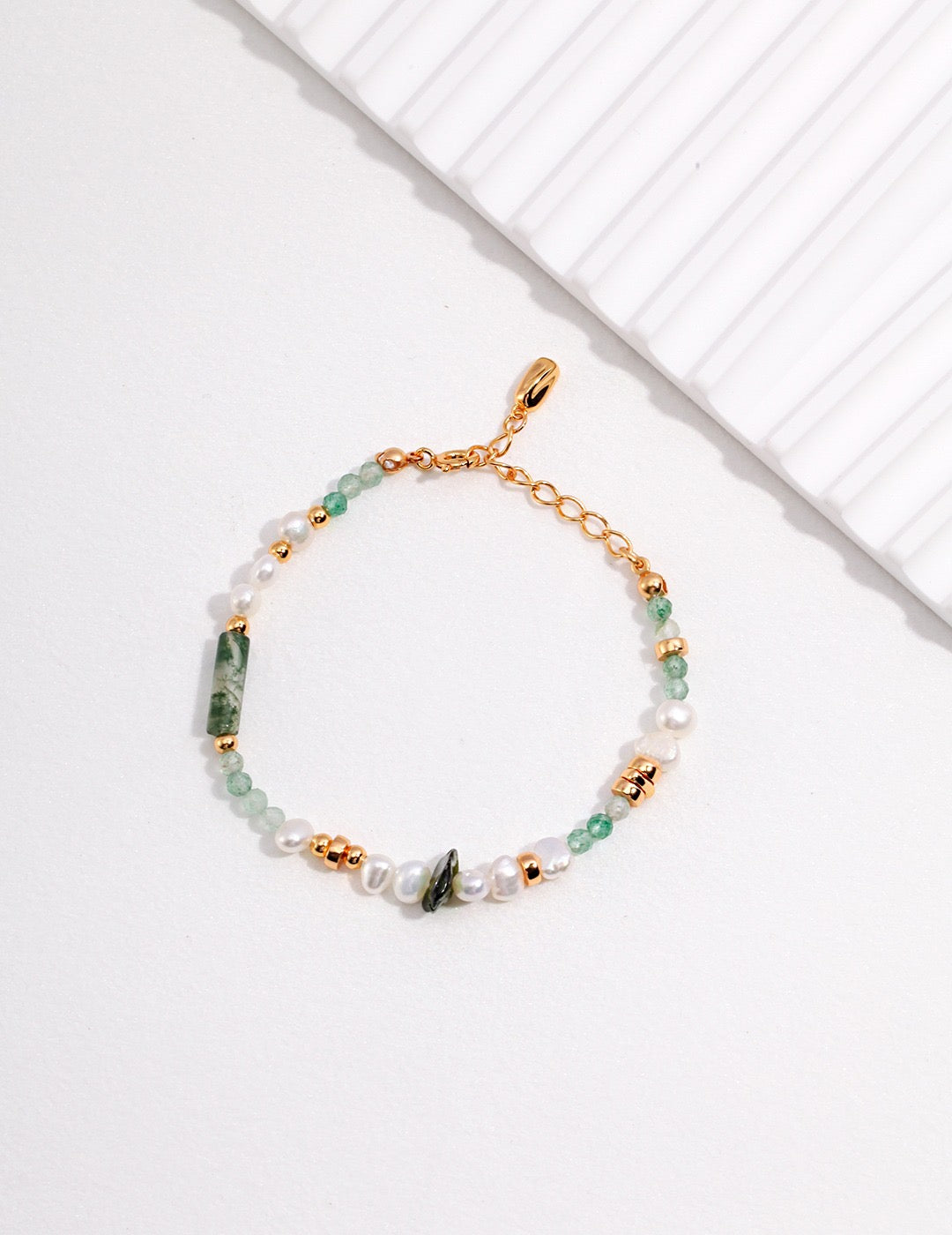 Green Symphony Pearl Bracelet - Pearlpetual