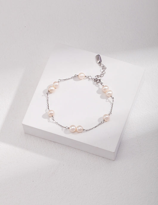 Whispering 18k Gold Pearl Bracelet - Pearlpetual