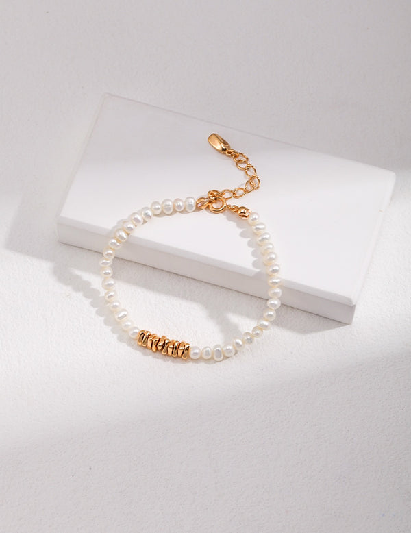 Amelia 18k Gold and Pearl Bracelet - Pearlpetual
