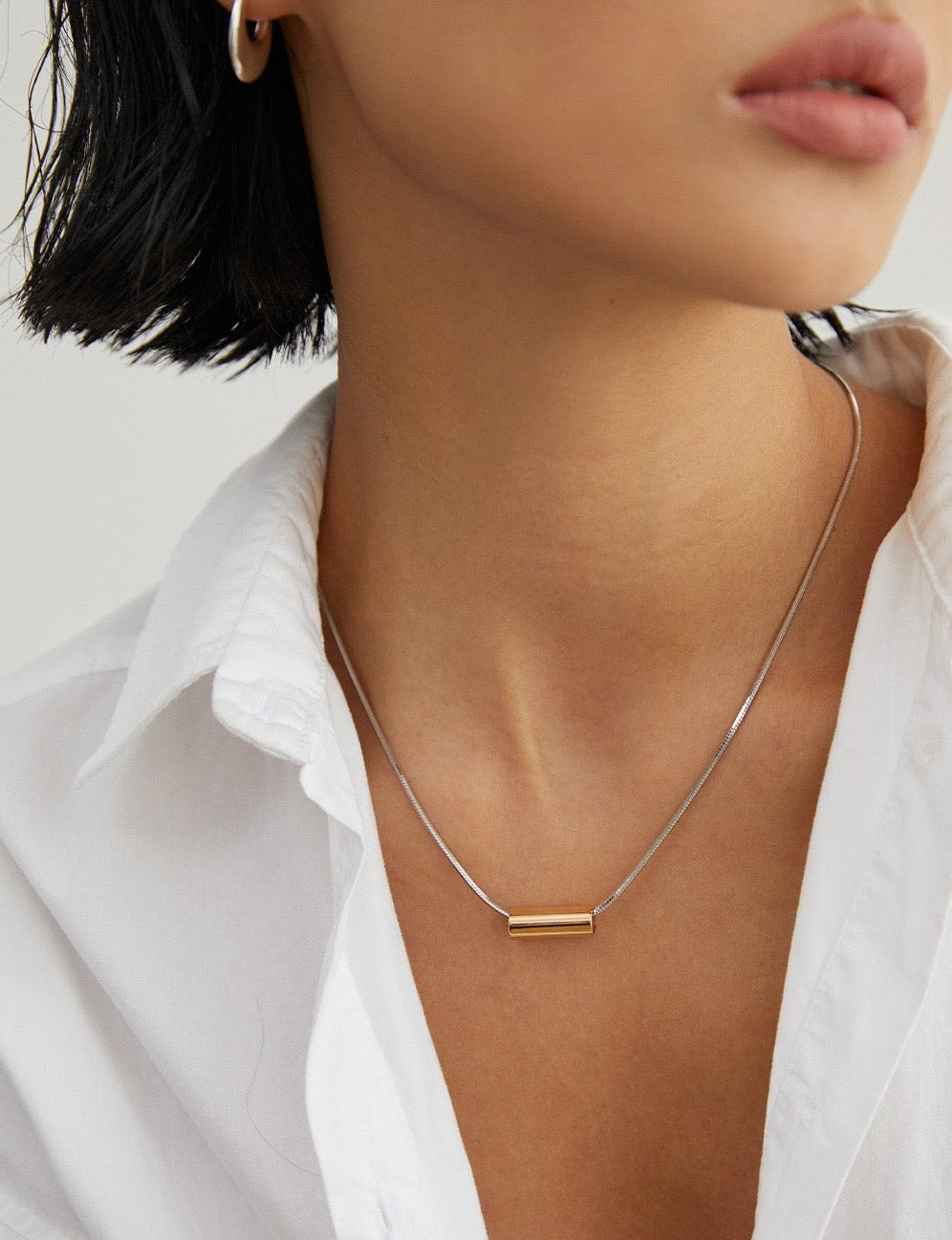 1.5mm 18k Gold Snake Chain Necklace