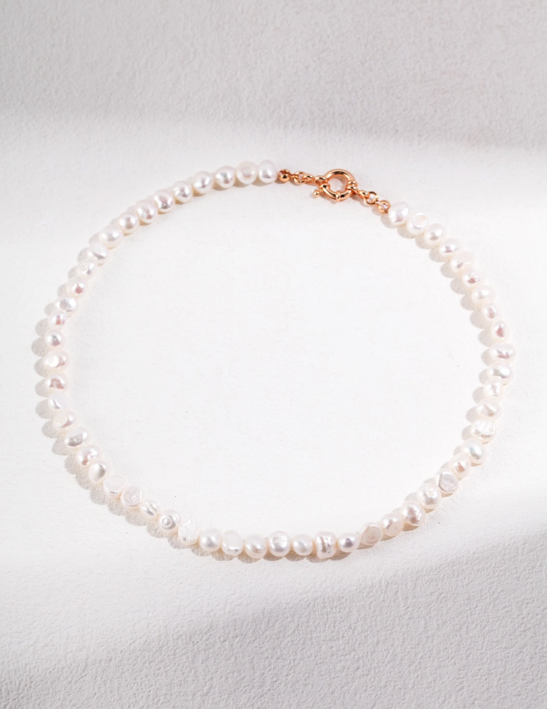 18K Gold Baroque Pearl Necklace - Pearlpetual