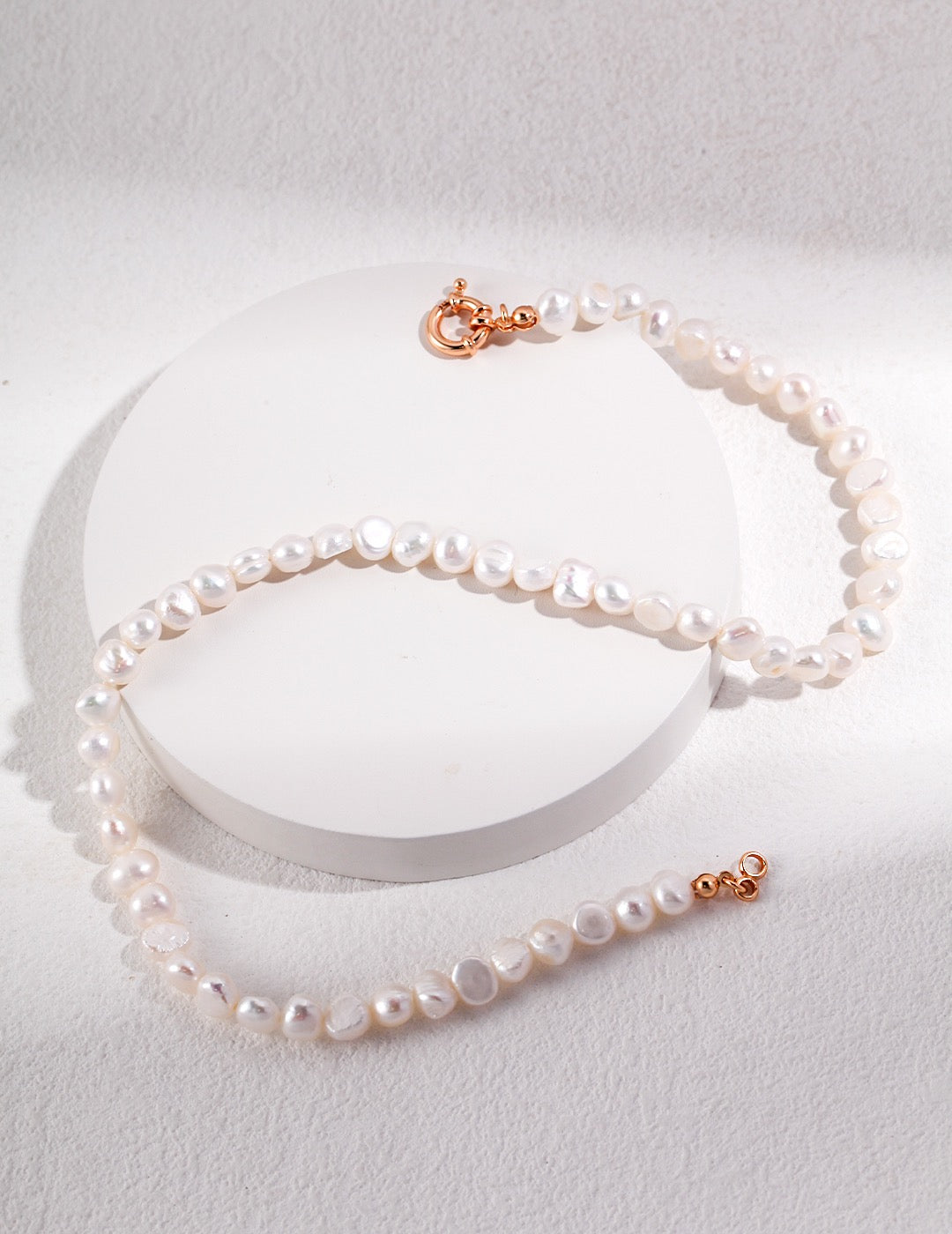 18K Gold Baroque Pearl Necklace - Pearlpetual