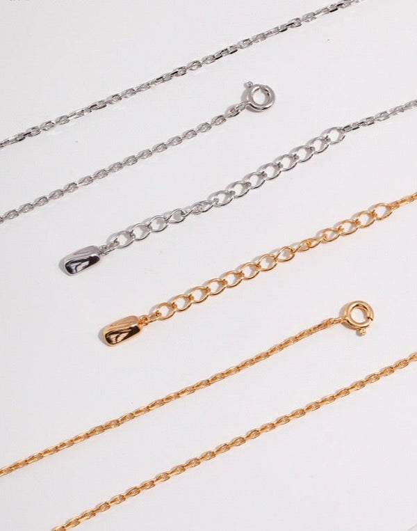 18k Gold Cable Chain Necklace - Pearlpetual