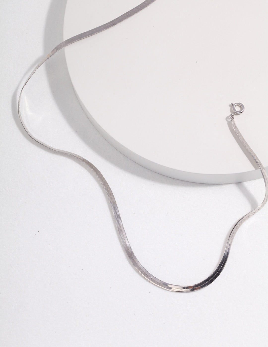 3mm 18k Gold Snake Chain Necklace - Pearlpetual
