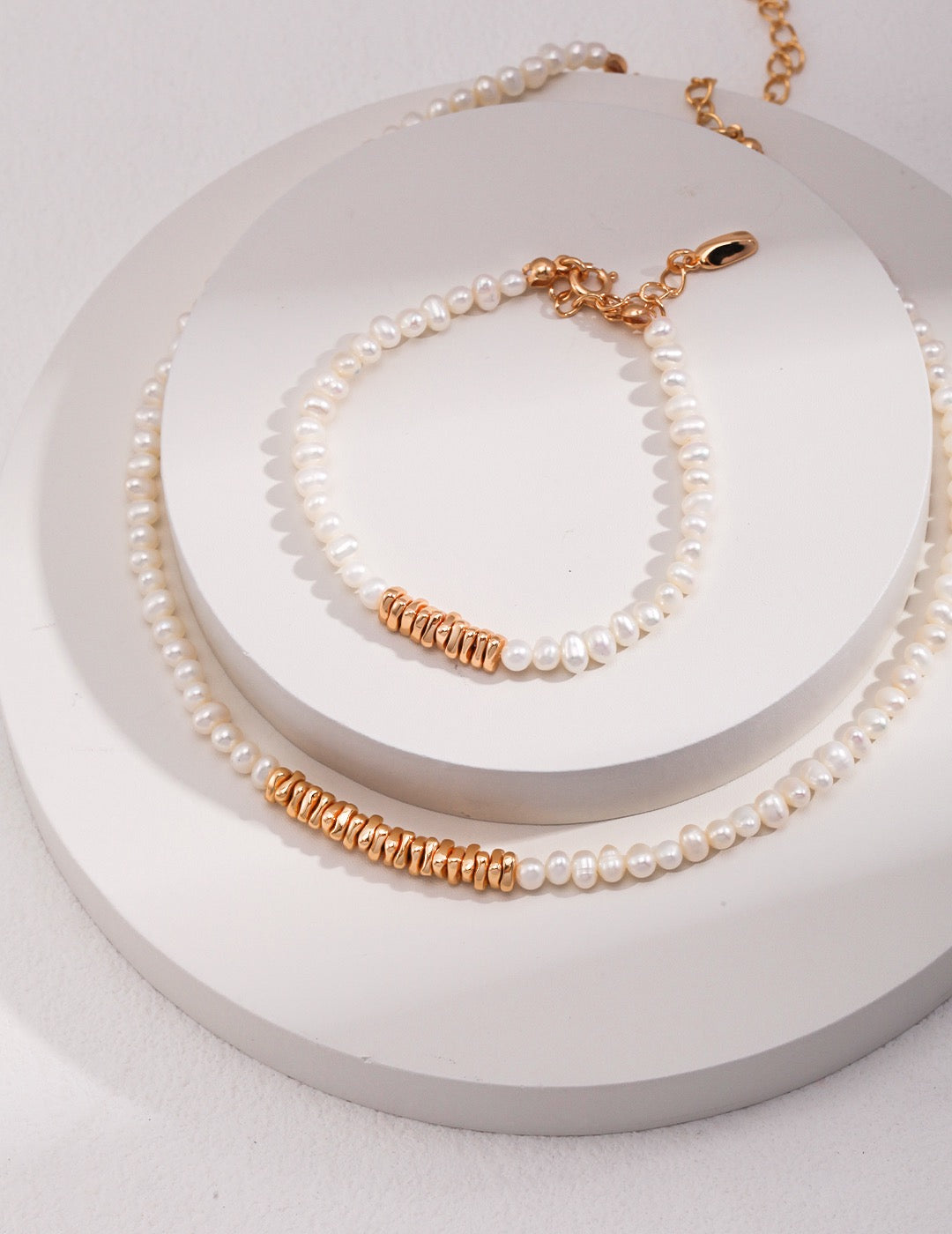 Amelia 18k Gold and Pearl Necklace - Pearlpetual