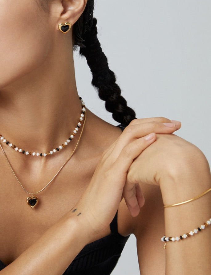 Boho Tiger's Eye 18k Gold Bracelet - Pearlpetual