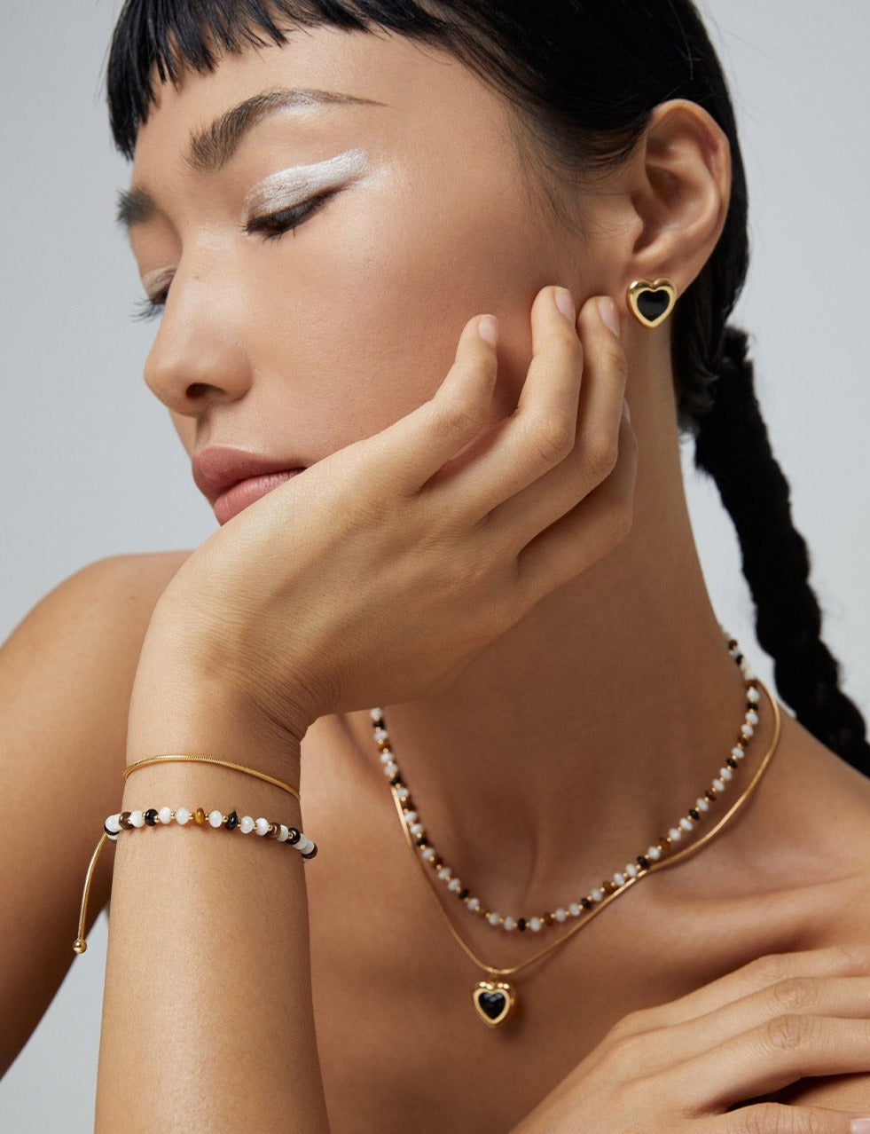 Boho Tiger's Eye 18k Gold Bracelet - Pearlpetual
