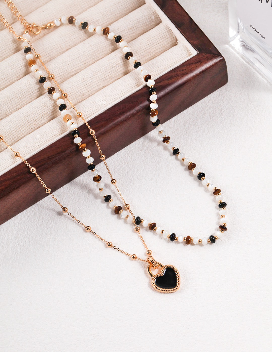 Boho Tiger's Eye 18k Gold Necklace - Pearlpetual