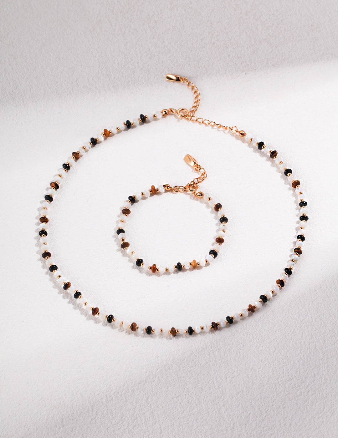 Boho Tiger's Eye 18k Gold Necklace - Pearlpetual