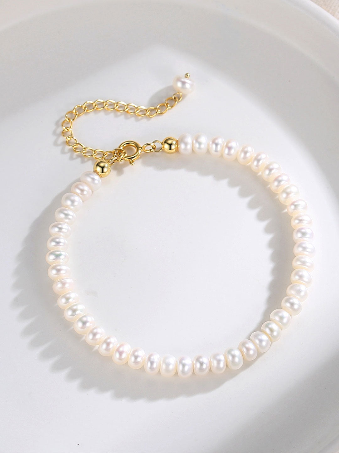 Classic 18k Gold Pearl Bracelet - Pearlpetual