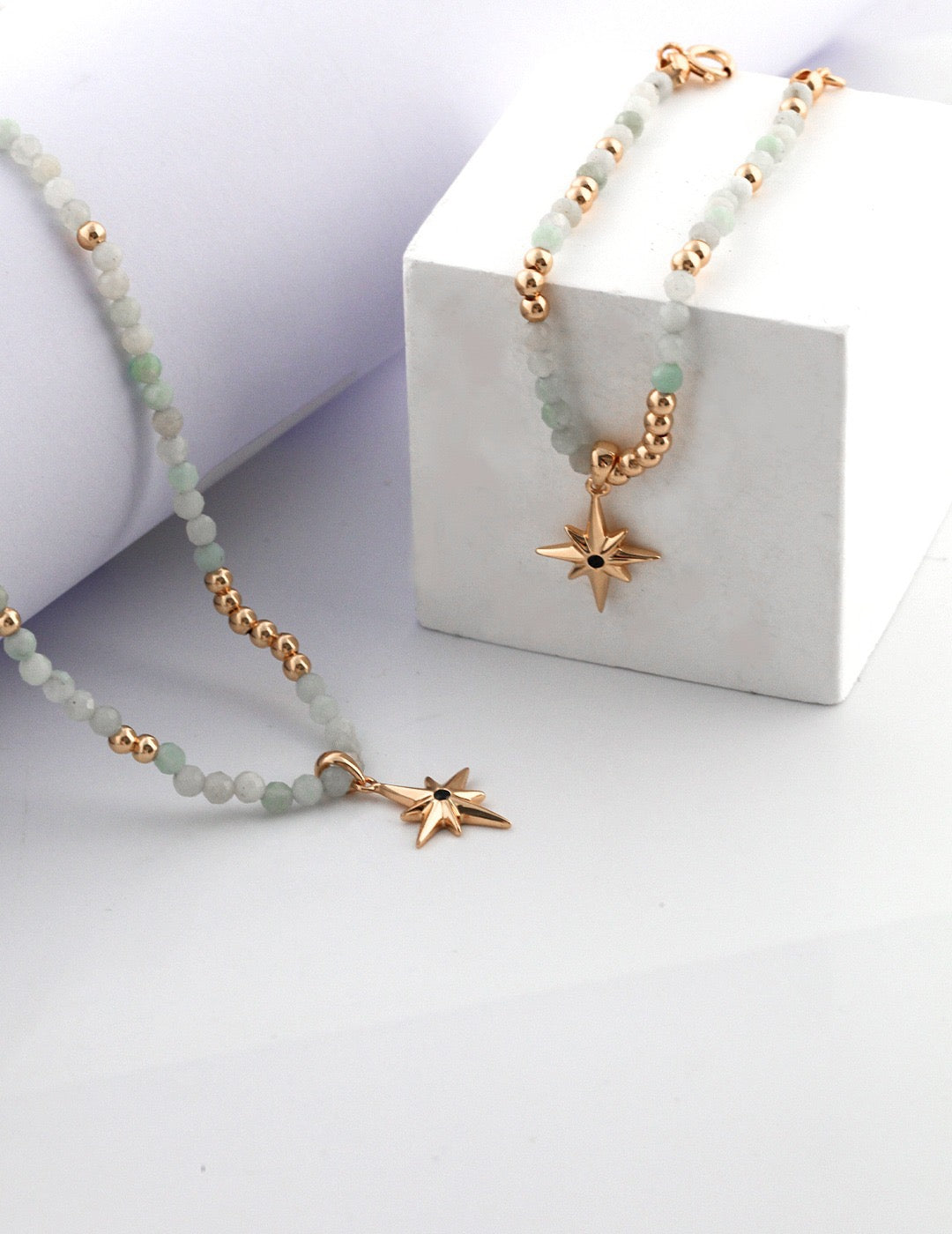 Jade Starlight Necklace - Pearlpetual