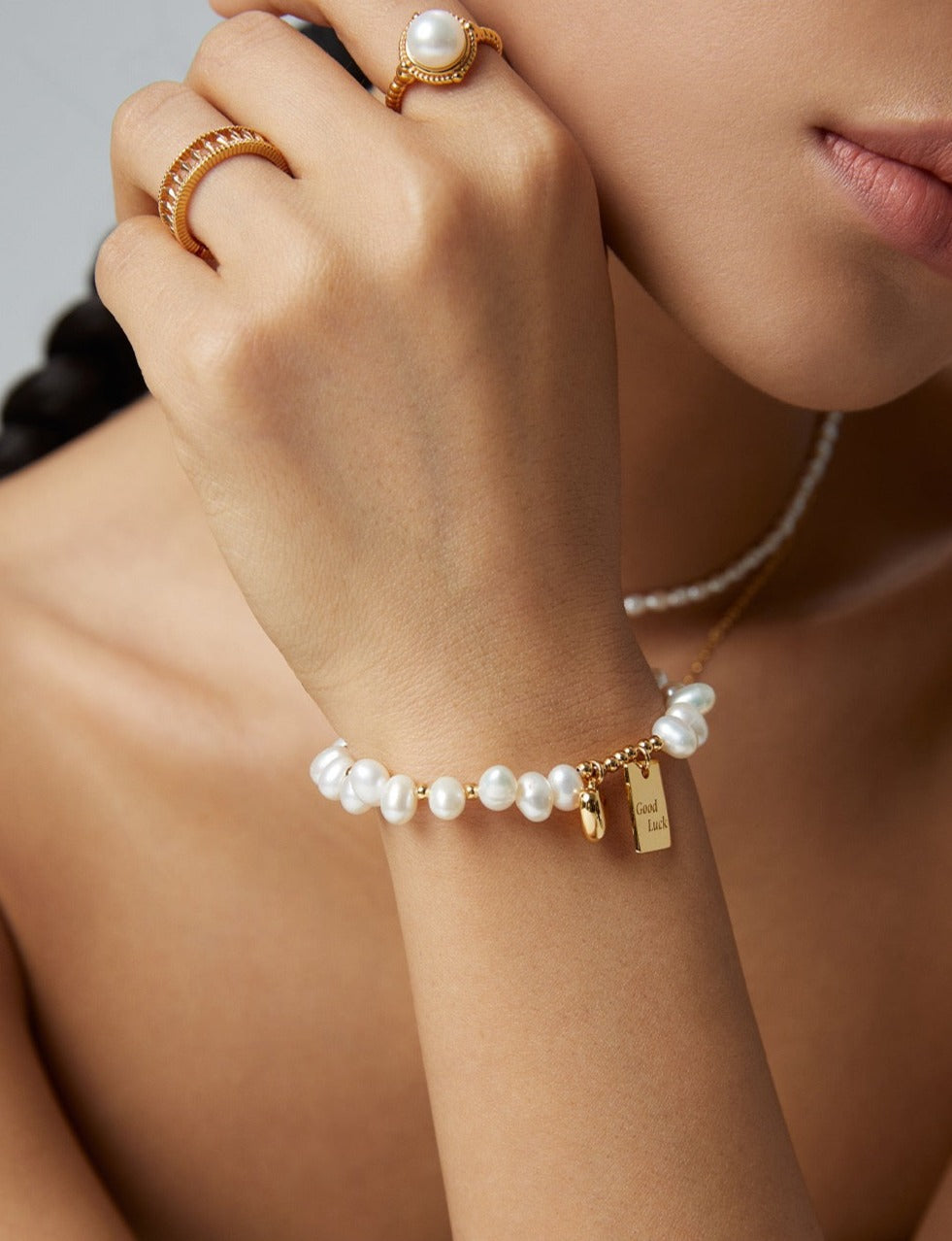 Serendipity 18k Gold Baroque Pearl Bracelet - Pearlpetual