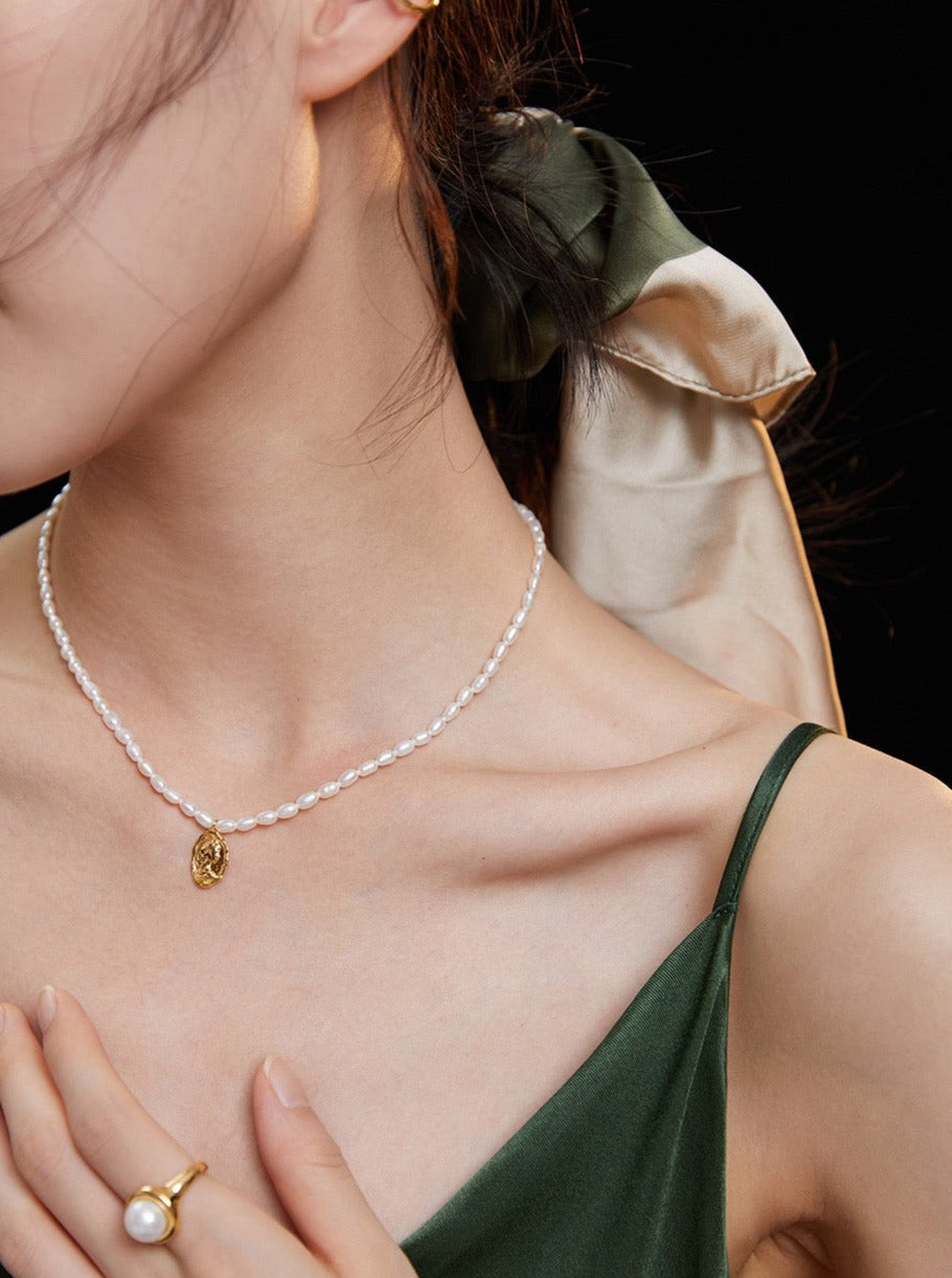 Mia 18k Gold Pearl Necklace - Pearlpetual